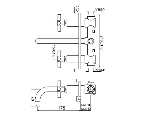 Приобрести Смеситель для раковины без донного клапана Jaquar Solo SOL-CHR-6433 в магазине сантехники Santeh-Crystal.ru