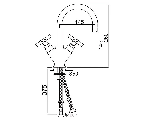 Купить Смеситель для раковины без донного клапана Jaquar Solo SOL-CHR-6167B в магазине сантехники Santeh-Crystal.ru