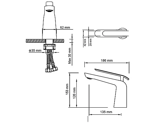 Купить Смеситель для раковины Timo Olivia 3261/00-16F в магазине сантехники Santeh-Crystal.ru