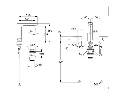 Заказать Смеситель для раковины с донным клапаном Kludi Zenta SL 483930565 в магазине сантехники Santeh-Crystal.ru