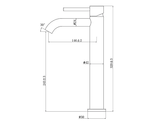 Приобрести Смеситель для раковины Bronze De Luxe Scandi 9012B в магазине сантехники Santeh-Crystal.ru