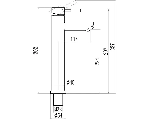 Заказать Смеситель для раковины Savol 304 S-SUS2002 в магазине сантехники Santeh-Crystal.ru