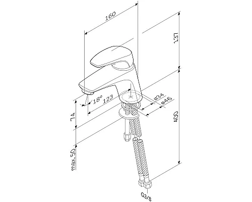 Приобрести Смеситель для раковины AM.PM Chic F8202164 в магазине сантехники Santeh-Crystal.ru
