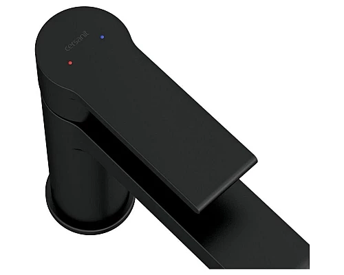 Купить Смеситель для раковины с донным клапаном Cersanit Brasko Black A63111 в магазине сантехники Santeh-Crystal.ru