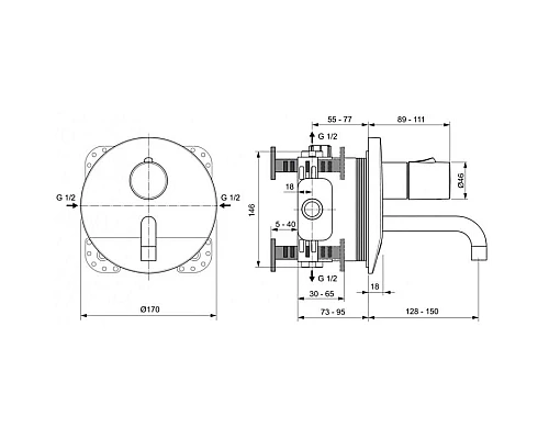 Купить Инфракрасная электроника для раковины со смешиванием Ideal Standard Ceraplus A6147AA в магазине сантехники Santeh-Crystal.ru