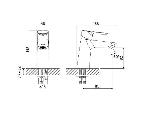Приобрести Смеситель для раковины IDDIS Cloud CLOSB00i01 в магазине сантехники Santeh-Crystal.ru