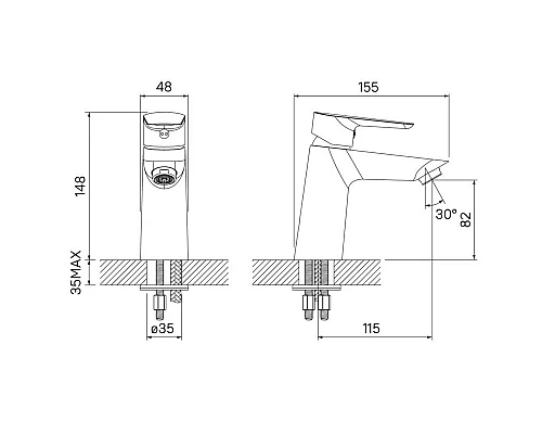 Заказать Смеситель для раковины IDDIS Cloud CLOWG00i01 в магазине сантехники Santeh-Crystal.ru