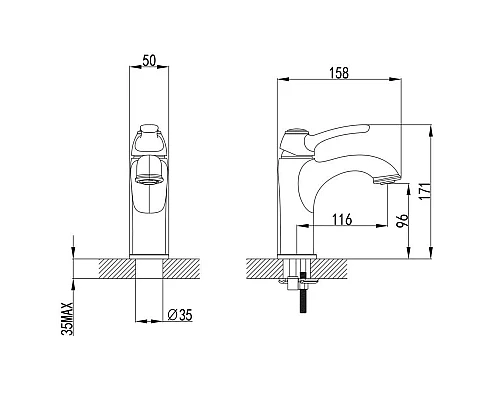 Приобрести Смеситель для раковины IDDIS Oldie OLDYG00i01 в магазине сантехники Santeh-Crystal.ru