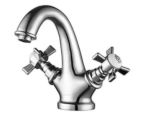 Приобрести Смеситель для раковины с донным клапаном Caprigo Bristol 21-520-crm в магазине сантехники Santeh-Crystal.ru