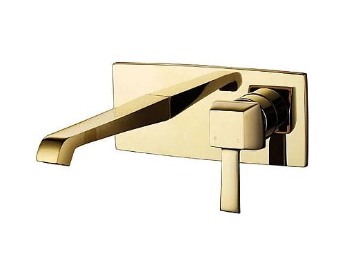 Купить Смеситель для раковины без донного клапана Caprigo Diamante 50-027-oro в магазине сантехники Santeh-Crystal.ru