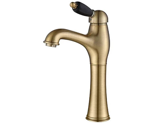 Приобрести Смеситель для раковины с донным клапаном Caprigo Adria Uno Black Edition 02B-525-vot в магазине сантехники Santeh-Crystal.ru