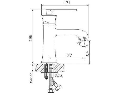 Заказать Смеситель для раковины Haiba HB10181-7 в магазине сантехники Santeh-Crystal.ru