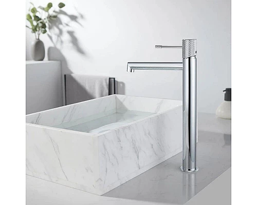 Приобрести Смеситель для раковины без донного клапана Vincea Desire VBF-1D2CH в магазине сантехники Santeh-Crystal.ru