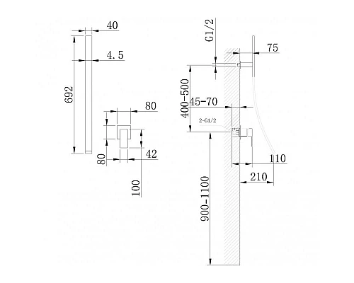 Приобрести Смеситель для раковины Abber Daheim AF8209 в магазине сантехники Santeh-Crystal.ru
