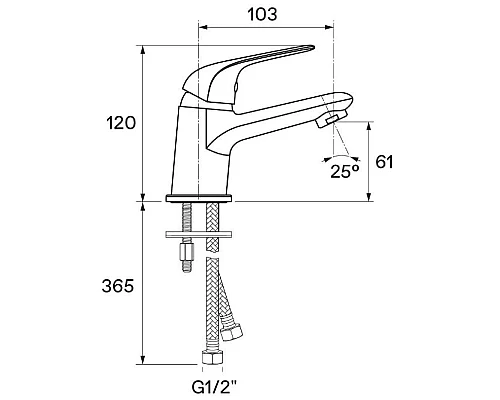 Заказать Смеситель для раковины Santek Нико WH5A02005C001 в магазине сантехники Santeh-Crystal.ru