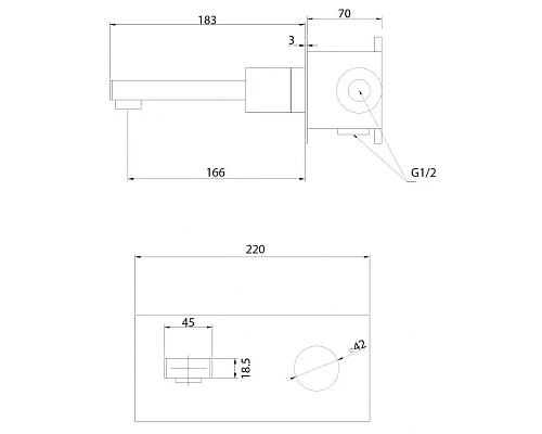Приобрести Смеситель для раковины CoolStart Abber Rund AF8712B в магазине сантехники Santeh-Crystal.ru