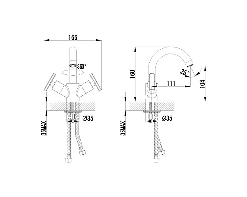 Приобрести Смеситель для умывальника с поворотным изливом Lemark Plus Trend LM1807C в магазине сантехники Santeh-Crystal.ru