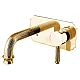 Купить Встраиваемый смеситель на раковину золото 24 карата Cezares Olimp OLIMP-BLSM2-03/24-L в магазине сантехники Santeh-Crystal.ru