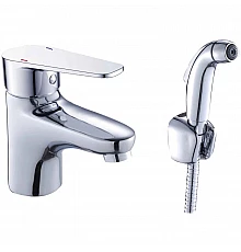 Смеситель для раковины с гигиеническим душем Orange Flipo M23-022cr