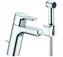 Смеситель для раковины с гигиеническим душем с донным клапаном Kludi Pure&Easy 372590565