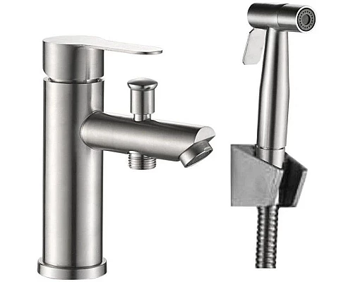 Приобрести Смеситель для раковины с гигиеническим душем Haiba HB12801 в магазине сантехники Santeh-Crystal.ru