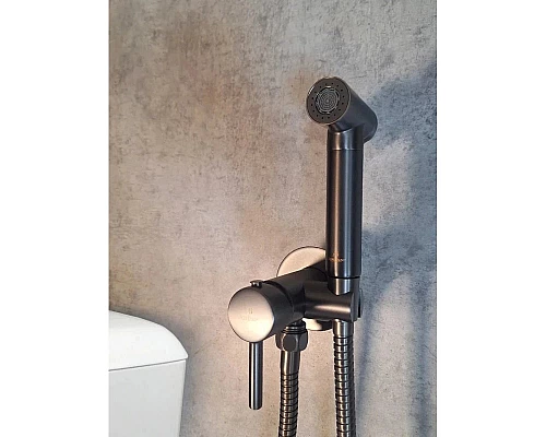 Гигиенический душ AltroBagno Modern 060118GrMt со смесителем, оружейная сталь