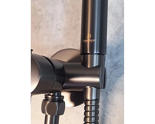 Гигиенический душ AltroBagno Modern 060118GrMt со смесителем, оружейная сталь