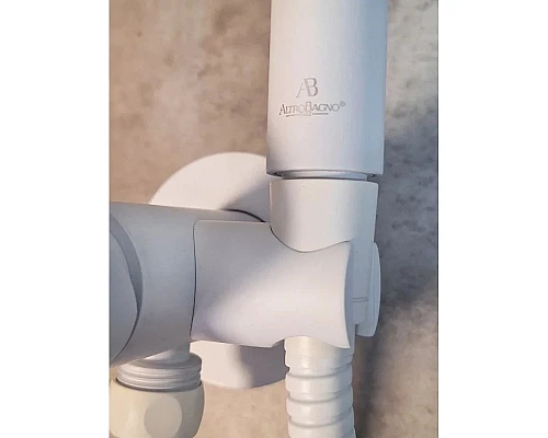 Гигиенический душ AltroBagno Modern 060124BiOp со смесителем, белый матовый