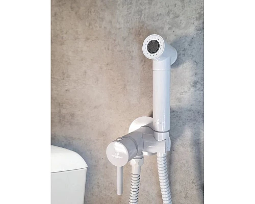 Гигиенический душ AltroBagno Modern 060125Bi со смесителем, белый глянец