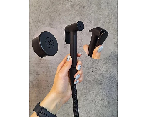 Гигиенический душ AltroBagno Beni aggiuntivi AltroBagnoBM060402NeOp с термостатом, черный матовый