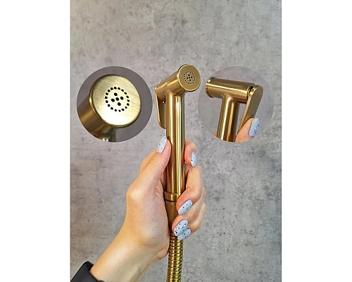 Гигиенический душ AltroBagno Beni aggiuntivi AltroBagnoBM060403OrSp с термостатом, золотой матовый