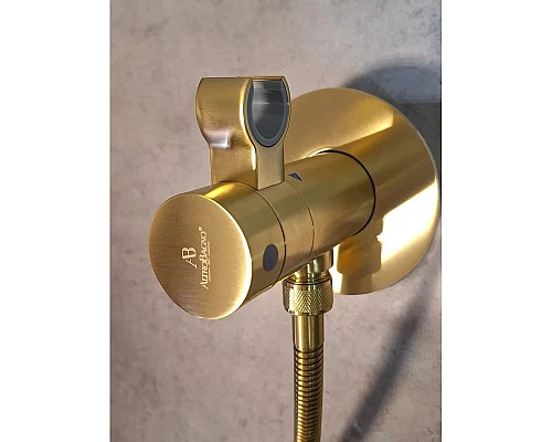 Гигиенический душ AltroBagno Beni aggiuntivi AltroBagnoBM060403OrSp с термостатом, золотой матовый