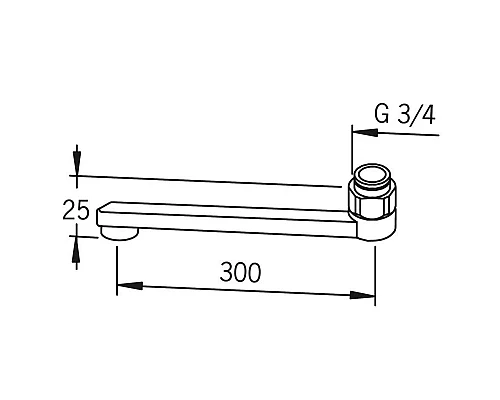 Купить Излив для смесителя 30 см Oras 211230 в магазине сантехники Santeh-Crystal.ru