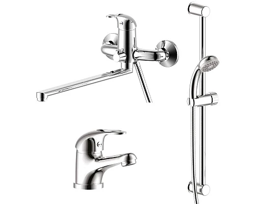 Купить Комплект смесителей (3 в 1) Rossinka SET SET35-81 в магазине сантехники Santeh-Crystal.ru