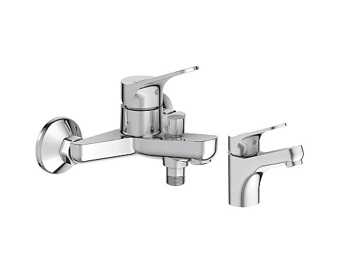 Заказать Комплект смесителей Jacob Delafon Brive E75766-CP + E75762-CP в магазине сантехники Santeh-Crystal.ru