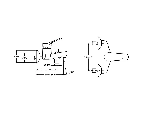 Заказать Комплект смесителей Jacob Delafon Brive E75766-CP + E75762-CP в магазине сантехники Santeh-Crystal.ru