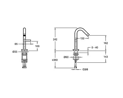 Купить Комплект смесителей Jacob Delafon Stillness E12778-4-CP + E979-4-CP в магазине сантехники Santeh-Crystal.ru