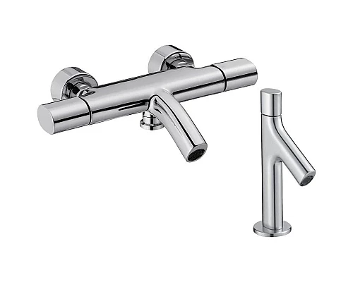 Купить Комплект смесителей Jacob Delafon Talan E10089RU-CP + E10378RU-CP в магазине сантехники Santeh-Crystal.ru