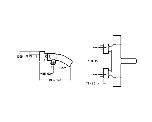 Купить Комплект смесителей Jacob Delafon Talan E10089RU-CP + E10378RU-CP в магазине сантехники Santeh-Crystal.ru