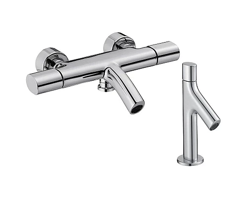 Приобрести Комплект смесителей Jacob Delafon Talan E10105RU-CP + E10378RU-CP в магазине сантехники Santeh-Crystal.ru