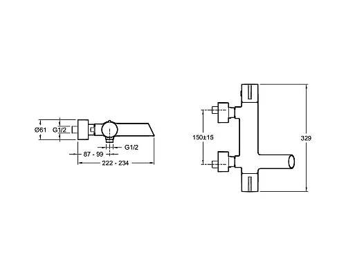 Заказать Комплект смесителей Jacob Delafon Toobi E8992-CP + E7329-CP в магазине сантехники Santeh-Crystal.ru
