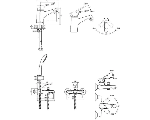 Купить Комплект смесителей Bravat Eco F00313C в магазине сантехники Santeh-Crystal.ru