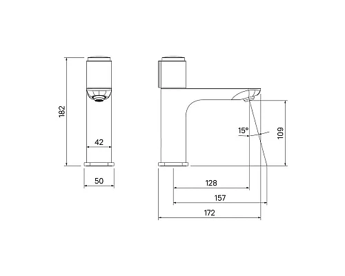 Заказать Комплект смесителей IDDIS Slide SLIBL00I02 + SLIBLBTI01 в магазине сантехники Santeh-Crystal.ru