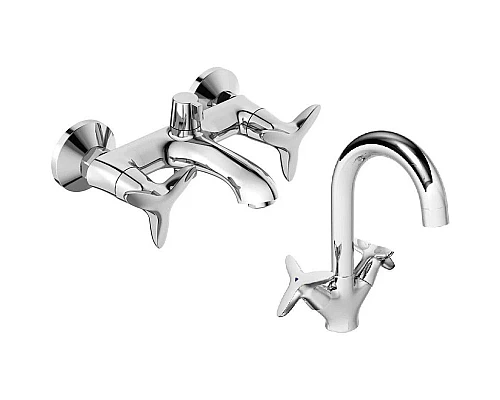 Заказать Комплект смесителей IDDIS Copter COPSB02I02WA + COPSB00I01 в магазине сантехники Santeh-Crystal.ru