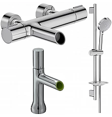 Комплект смесителей Jacob Delafon Toobi E8992-CP + E7329-CP + E99898RU-CP