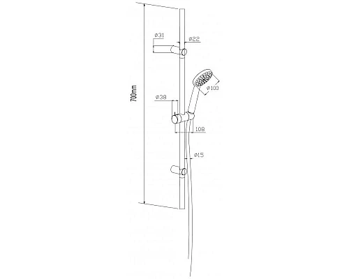 Приобрести Комплект смесителей Damixa Palace Evo 321000000 + 320210000 + 918100000 в магазине сантехники Santeh-Crystal.ru