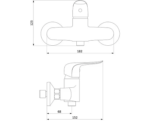 Купить Комплект смесителей Damixa Palace Evo 322000000 + 320210000 + 918100000 в магазине сантехники Santeh-Crystal.ru