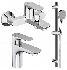 Комплект смесителей Damixa Origin Evo 781000000 + 780210000 + 918100000