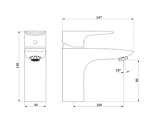 Купить Комплект смесителей Damixa Origin Origin Evo 789500000 + 780210000 в магазине сантехники Santeh-Crystal.ru