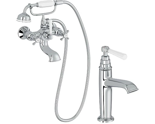 Купить Комплект смесителей Jacob Delafon Cleo 1889 E24313-CP + E24308-CP в магазине сантехники Santeh-Crystal.ru